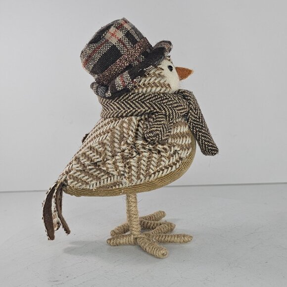 Target 2016 Bird Plaid Top Hat Harvest Fall Tweed Bird Autumn Copper - Picture 4 of 8